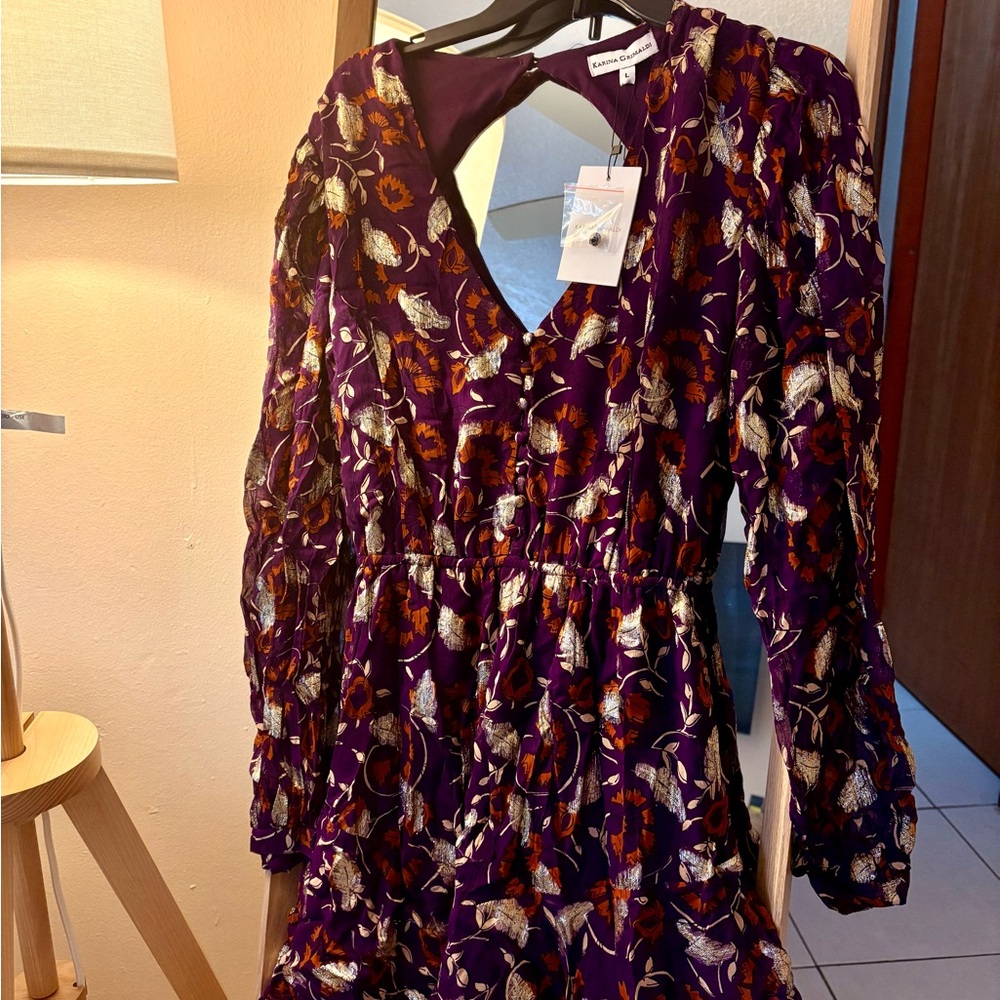 PURPLE FLORAL DRESS 💜✨